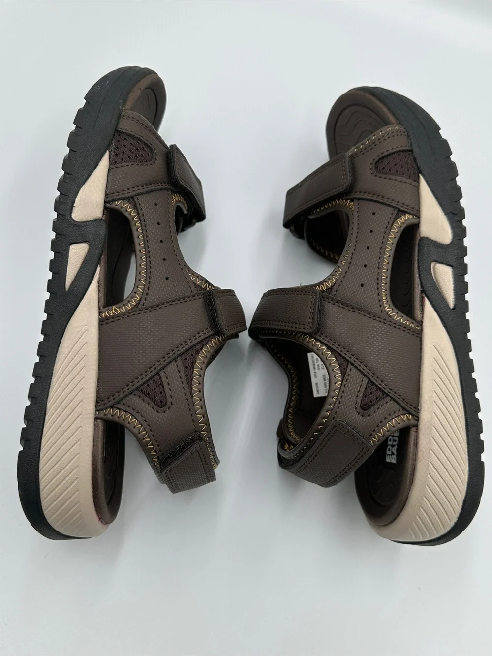 NWT Eddie Bauer Anchor Brown Sport Sandals Men’s Size 10M Comfort Outdoor Hiking